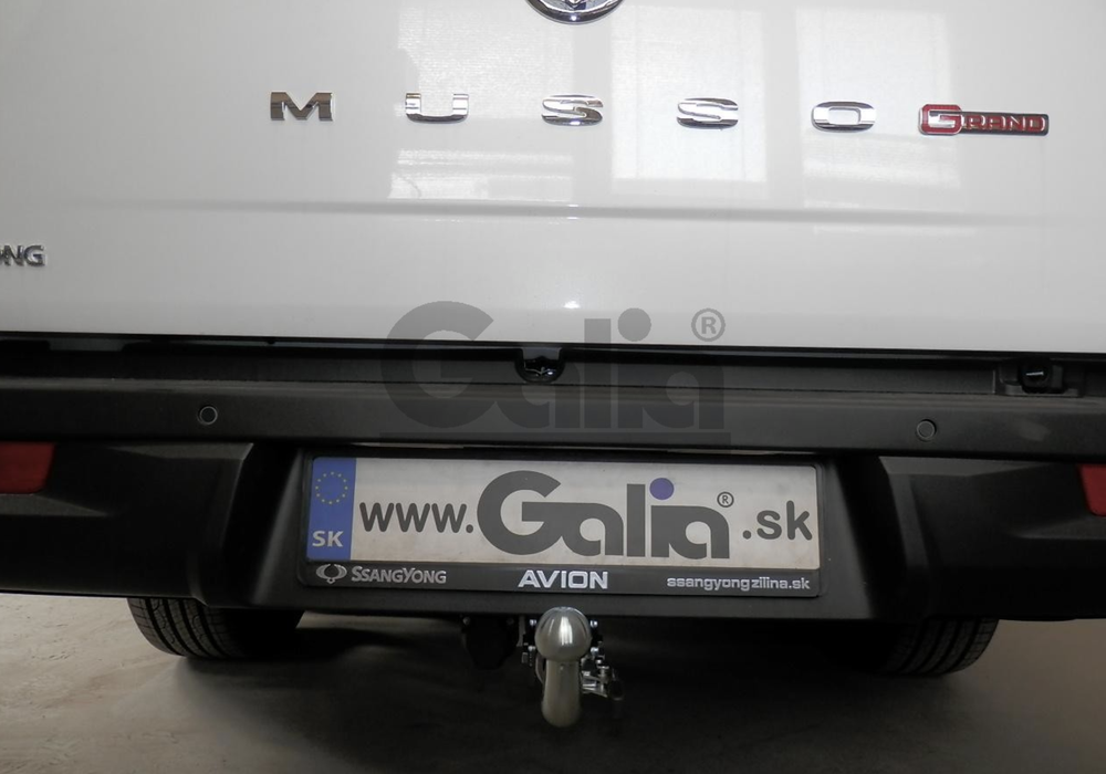 Фаркоп оцинкованный для KGM Musso Grand, Rexton Sports Khan 2023-, SsangYong Musso Grand, Sports Khan 2019-2023 быстросъемное крепление шара, Galia.S134C