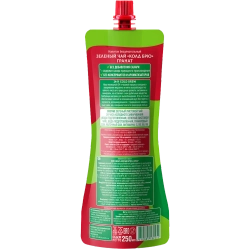 Состав и пищевая ценность зеленого чая «Колд брю» Гранат 28SEEDS, 250 мл, задняя сторона дой-пака