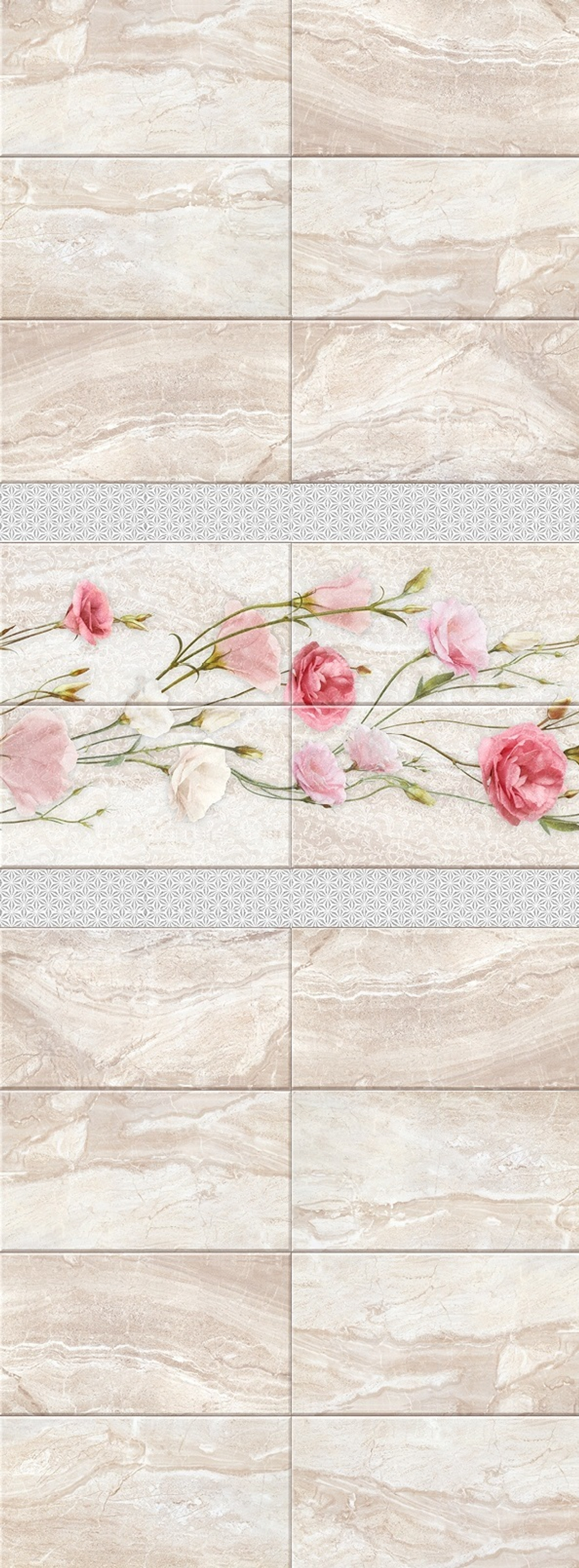 Панель ПВХ 3D с глиттером Эста  2700х250 мм