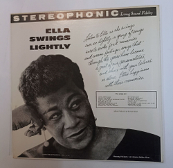 Винтажная виниловая пластинка LP Ella Fitzgerald Ella Swings Lightly (Japan 1973)