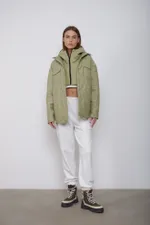 Куртка-рубашка Alexandra Talalay стёганая AW015 фисташковая