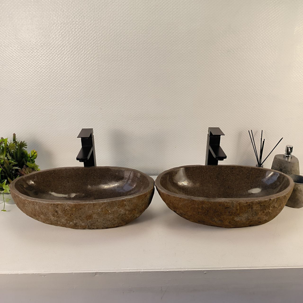 Раковина из речного камня ПАРА! RS-65543 51*28*15 0865
