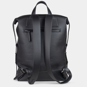 Рюкзак Rousseau из кожи теленка, черного цвета