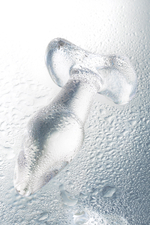 Анальная втулка стеклянная прозрачная 10,5 см