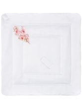 Зимний конверт-одеяло на выписку &quot;Розы&quot; (белое, принт без кружева) без пледа