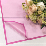 Пленка В листах 20 шт 58 х 58 см с рамкой (Розовый, Малиновый)