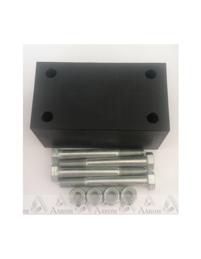 Проставка рессора-рама под серьгу УАЗ 40 мм капролон (с крепежом)