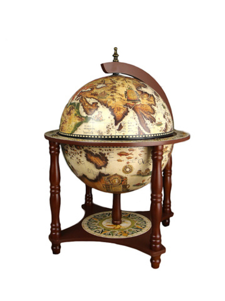 Jufeng Глобус-бар настольный d 33 светлый