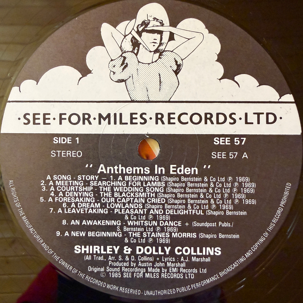 Shirley Collins & Dolly Collins – Anthems In Eden (Англия 1985г.) Т