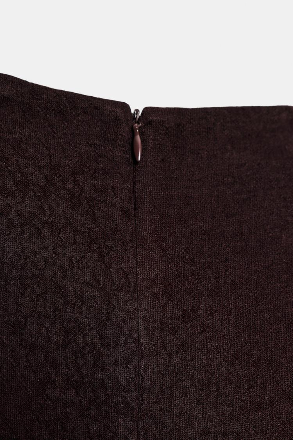 ZARA КОРОТКОЕ ПЛАТЬЕ СКЕЙТЕР, КОРИЧНЕВЫЙ