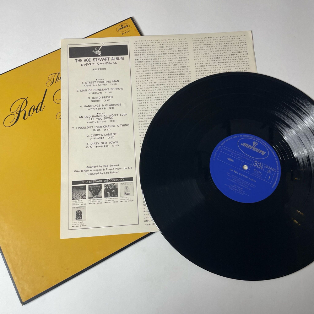 Винтажная виниловая пластинка LP The Rod Stewart Album (Japan 1978) (No Obi)