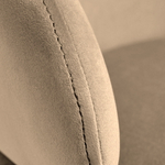 Стул-полукресло Emil бежевый с золотыми ножками