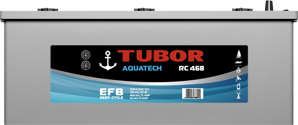 TUBOR AQUATECH RS 468 6CT- 225 аккумулятор