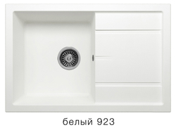 Кухонная мойка Tolero R-112 760x500 мм Белый №923
