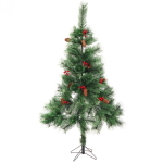 Ёлка «Сказочная принцесса» 120 см, леска, шишки, ягоды (100 веток)