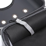 Рюкзак - переноска для животных «СТИЛЬНЫЙ БРО», цвет черный, 32*17*42/до13кг (Пакет и Лейбл)