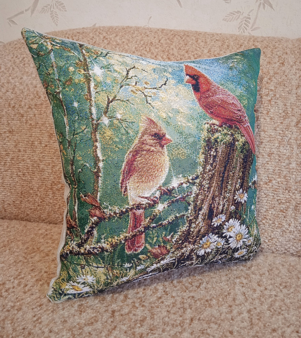 Декоративный гобеленовый чехол для интерьерной подушки Июнь 38*38