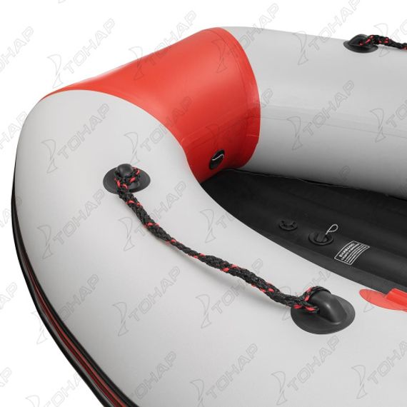 Лодка Алтай А320 надувное дно, светло-серый/красный (модель A-S320AS) Тонар