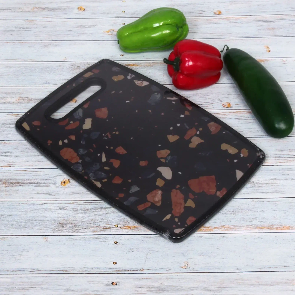 Доска разделочная пластиковая «Stone» 20*30*1см Крошка темная