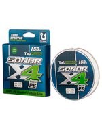 Плетеный шнур для рыбалки TauMANN Sonar PE X4 150m #1.2 (0.18mm) Yellow