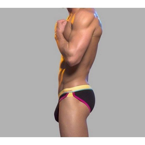 Мужские трусы брифы черные Retro Pop Reveal Andrew Christian Black  AC9612