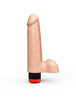 Реалистичный фаллоимитатор с вибрацией - 16,5 см. (Цвет: телесный)