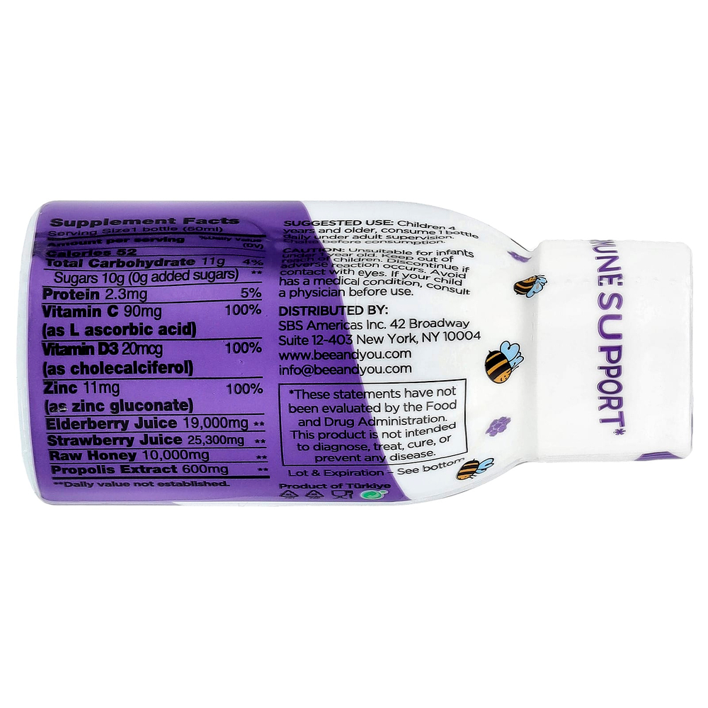 Bee & You, Kids Shot, 50 мл (1,69 жидк. Унции)