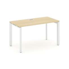 Style Project Стол письменный SN-59P.SP-001 Акация Лорка/Металл Белый/Белый Заглушка 980*600*750