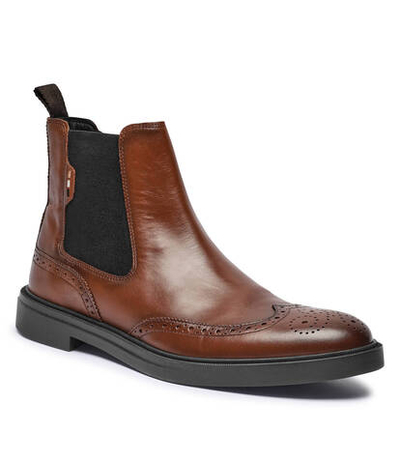 Кожаное челси Calev BOSS BLACK - коричневый(50529227)