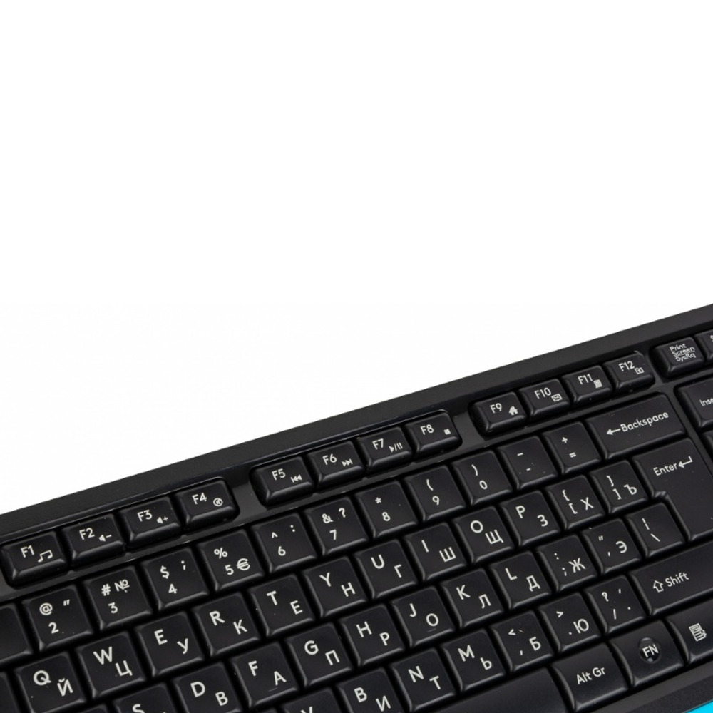 Комплект (клавиатура + мышь) A4Tech Fstyler FG1010, черный/синий (мембранная, беспроводная 2.4 GHz)