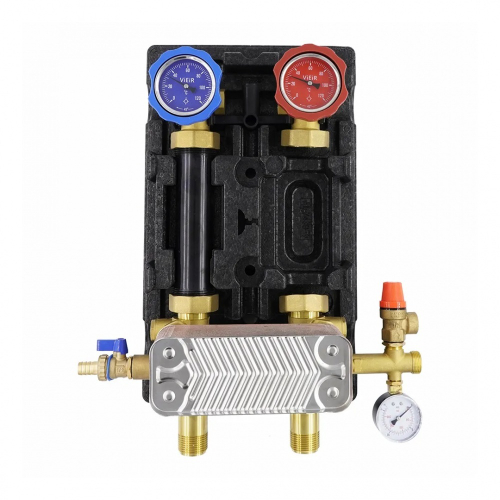 Насосная группа с ТЕПЛООБМЕННИКОМ (28 пластин)  ViEiR  (2/1шт)