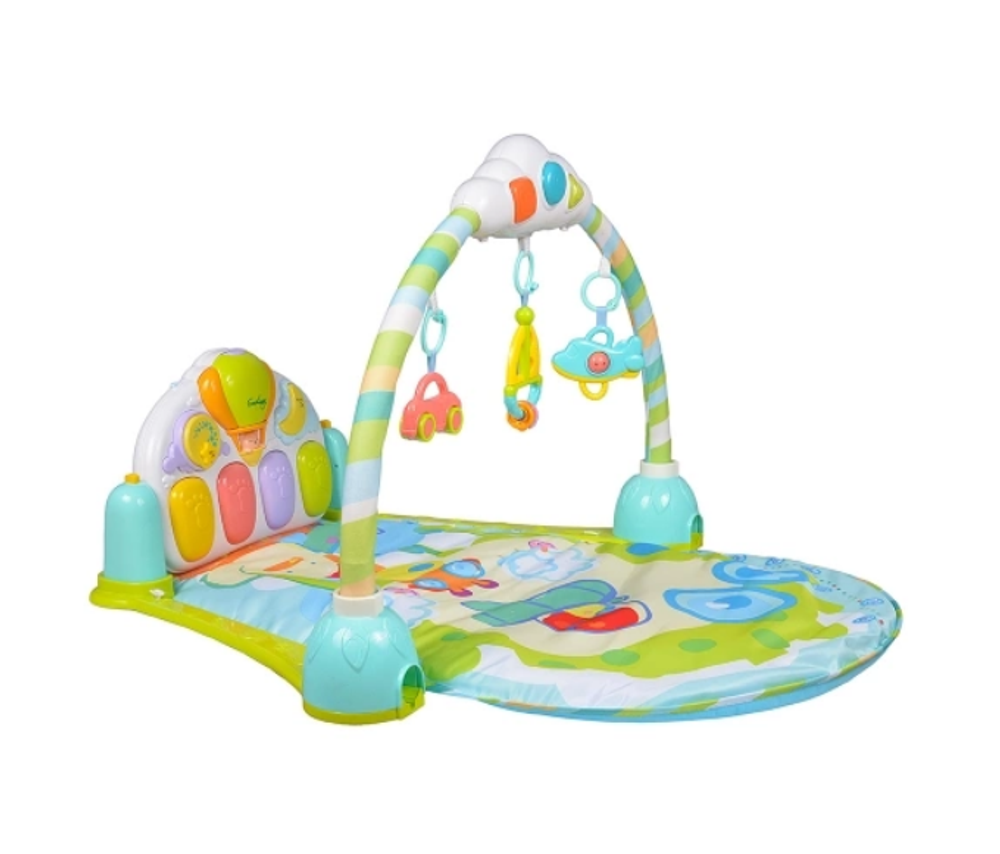 Игровой развивающий коврик для малышей Small Garden арт. 8869B, голубой