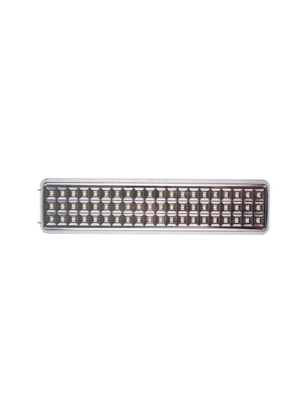 Фонарь-светильник аккумуляторный Accu9-L60-wh аварийный 60SMD яркий 300лм 2ч/эконом 90лм 6ч 220В аккум. Li-ion 3.7В 2.4А.ч бел. JazzWay 5024540