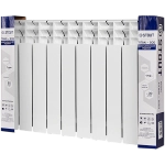 Радиатор биметаллический STOUT TITAN 500 - 10 секций (подключение боковое, цвет белый)