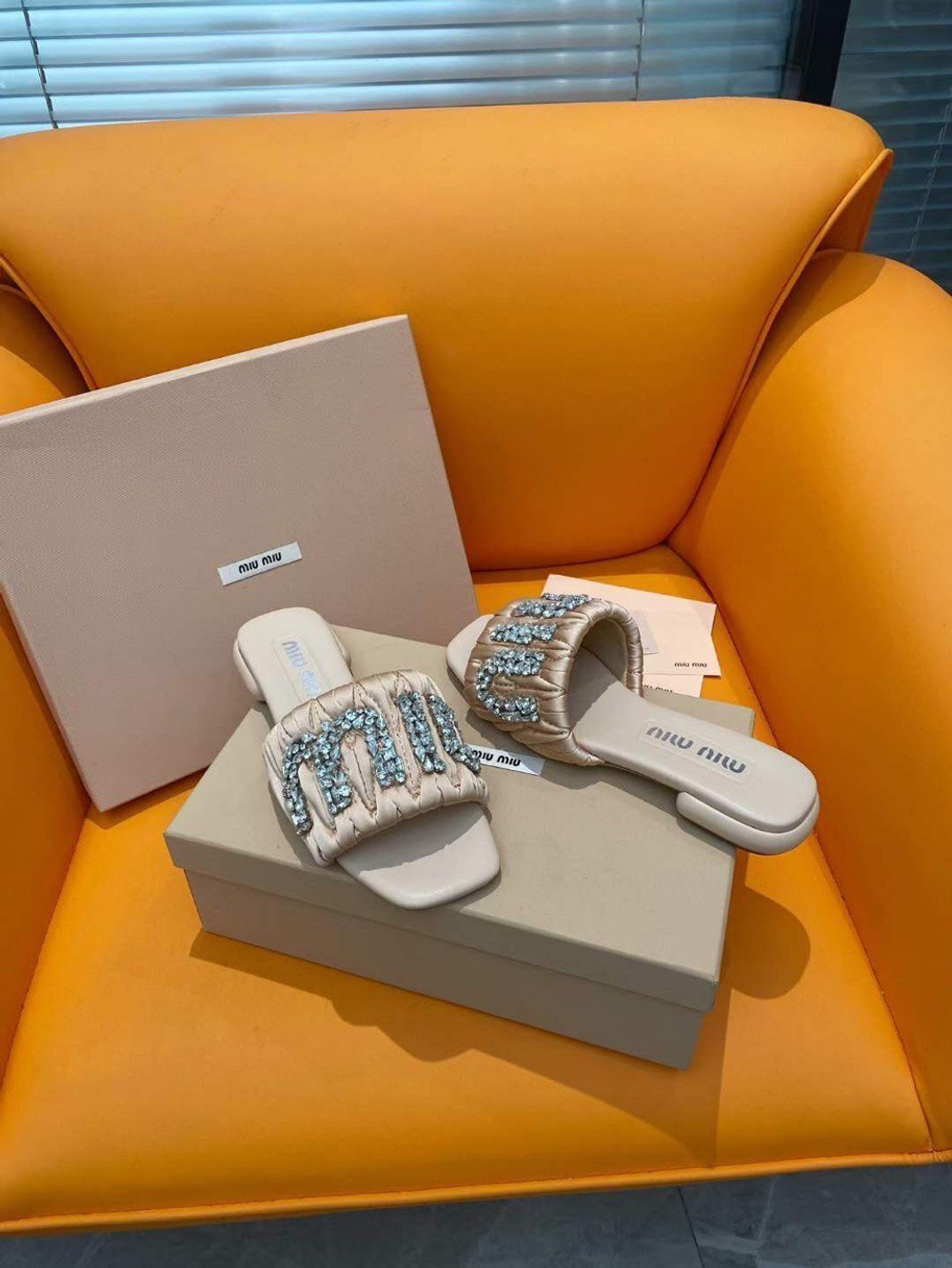 Шлепанцы MIU MIU, арт. 706465