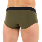 Мужские трусы-брифы цвета хаки (Размер: L) (Цвет: хаки)