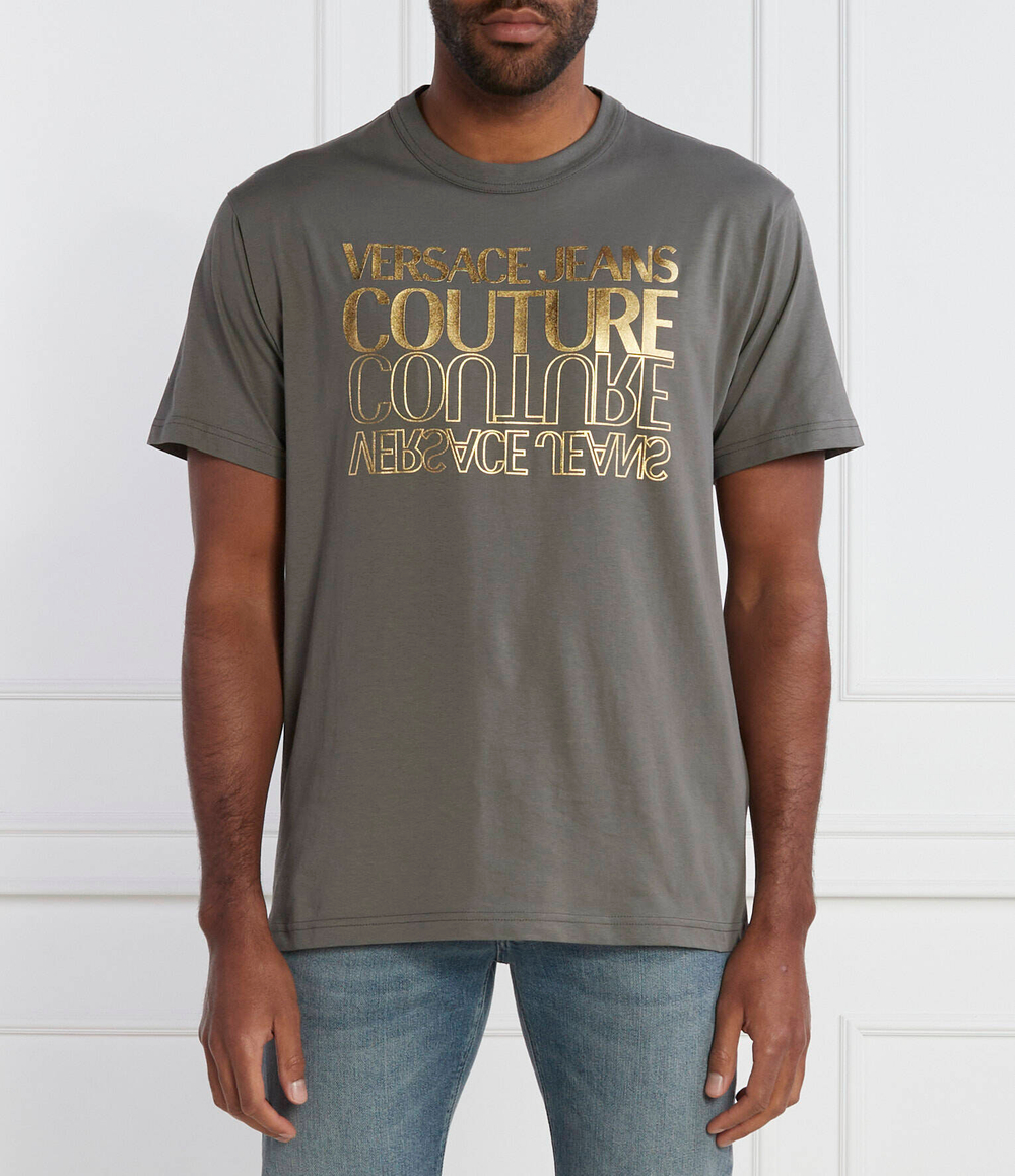 Футболка Versace Jeans Couture - хаки(76GAHT10CJ00T)