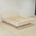 Кровать 200х200 Калантея, двуспальная, деревянная из массива сосны, белый