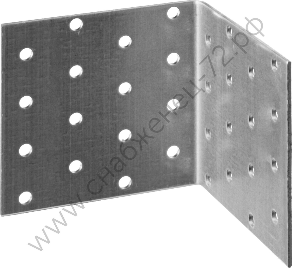 ЗУБР УКА-2.0 80х80х80 х 2 мм, равносторонний крепежный уголок, цинк (310206-080-080)