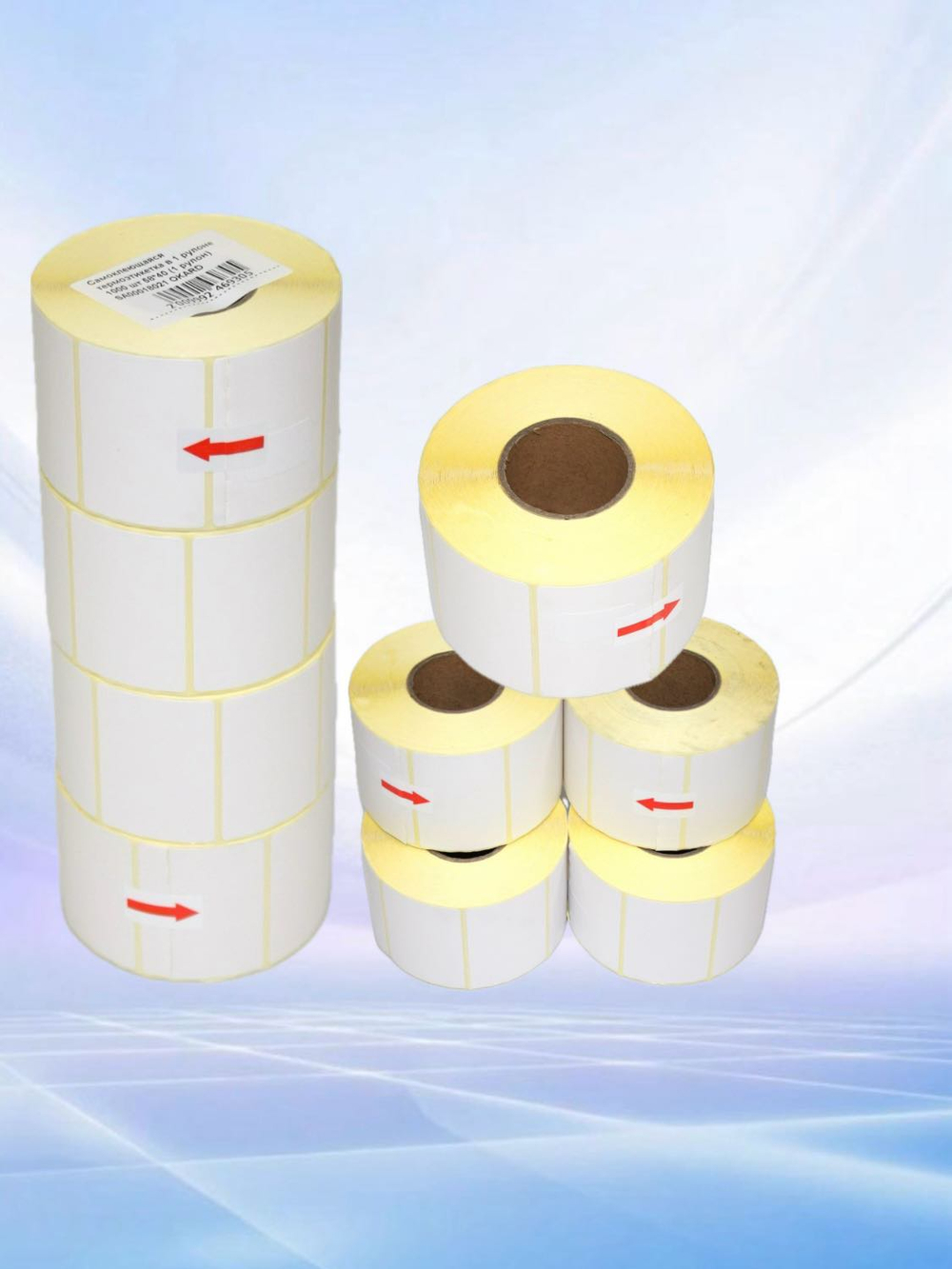 Самоклеящиеся термоэтикетки ТОП 58x40мм 80 рулонов по 1000шт