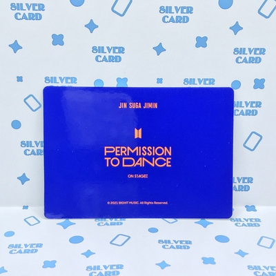 Фотокарта BTS - PERMISSION TO DANCE FLEECEZIP-UP HOODIE PHOTOCARD (Чимин | Шуга | Джин)