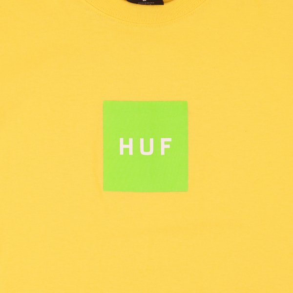 Футболка мужская HUF Essentials Box Logo артикул:TS01666-LMYLW - купить в магазине Дайс