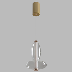 Светильник подвесной Crystal Lux QUASAR SP7W LED TRANSPARENT