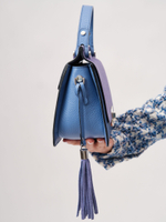 Кожаная сумка Azaro 30598 сиреневый закат