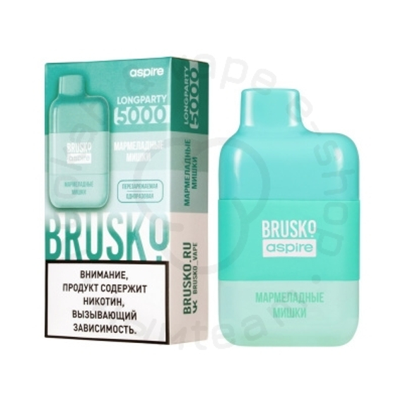 Одноразовая ЭС BRUSKO LONGPARTY 5000 с ароматом мармеладных мишек, 20 мг/см3, 9 мл (М)