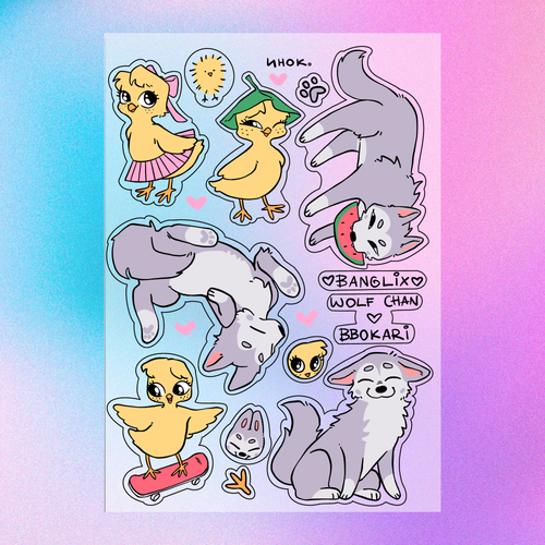 Стикерпак / инок. / STRAY KIDS / BangLix