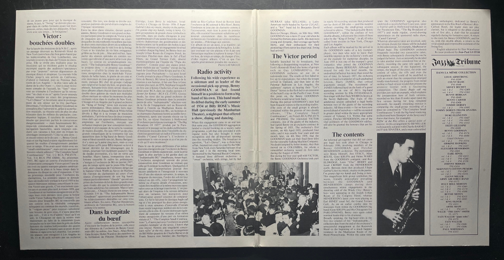 Benny Goodman And His Orchestra ‎– The Indispensable Benny Goodman: "Birth Of A Big Band" Volumes 1/2 (1935-1936) 2LP (Франция 1982г.)