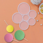 Форма силиконовая для карамели "Круги Микс" 6 ячеек 17*15,5*0,7 см