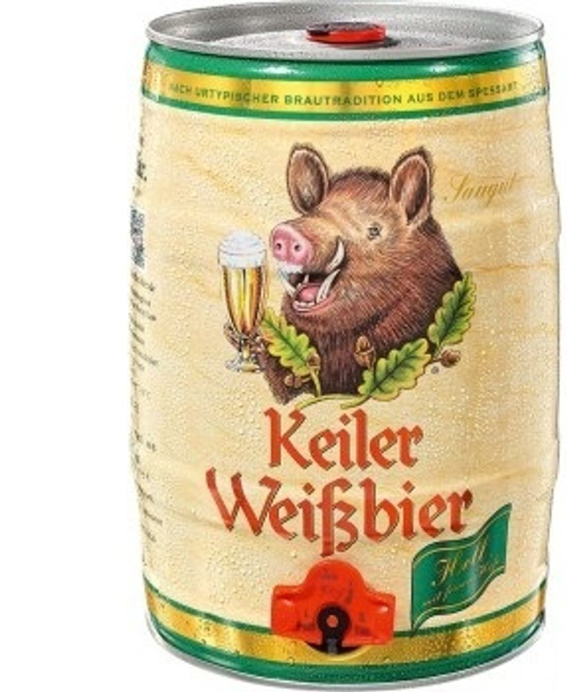 Пиво Кайлер Вайсбир Хелль / Keiler Weissbier Hell 5л