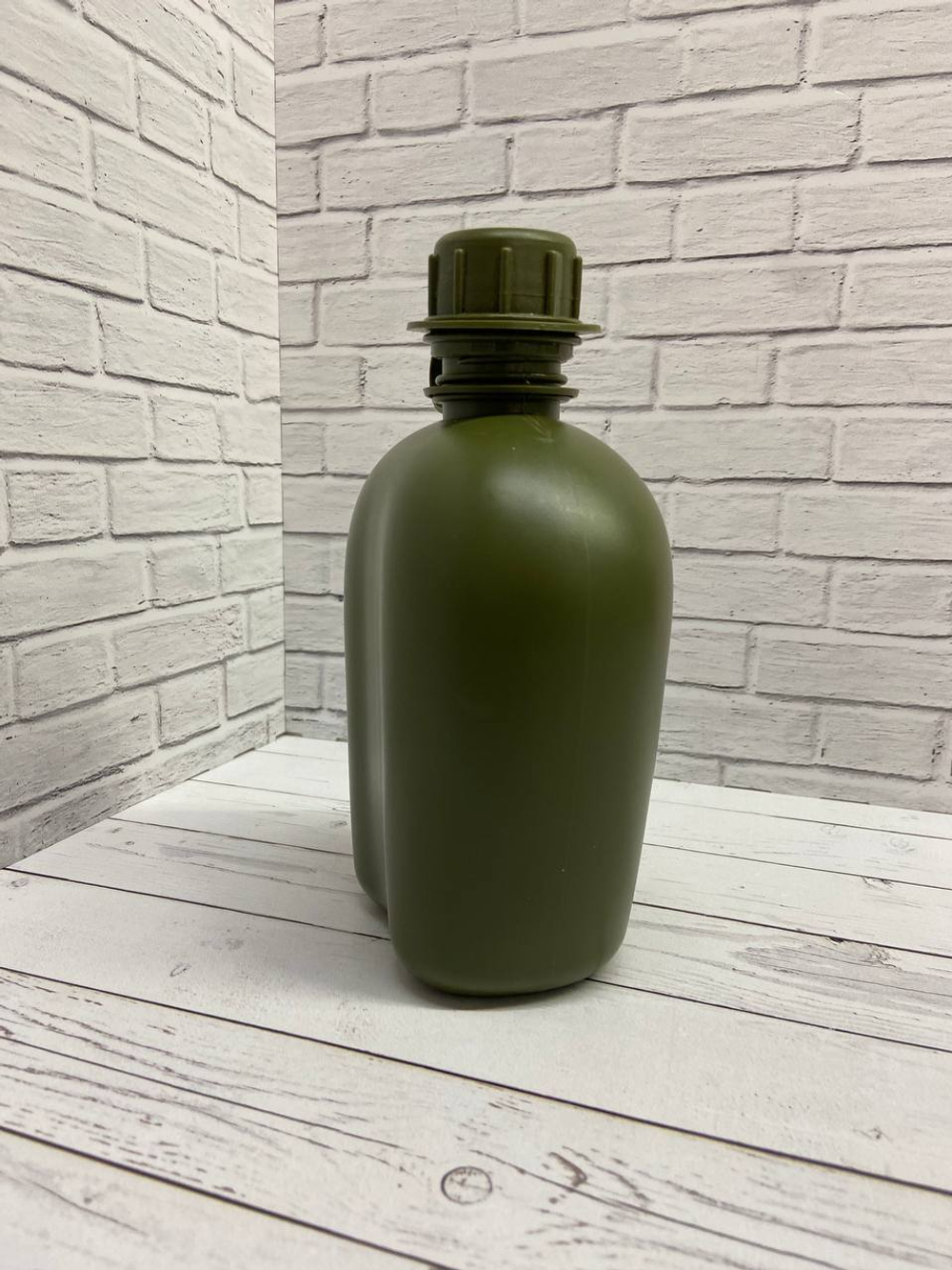 Армейская фляга с котелком / мох